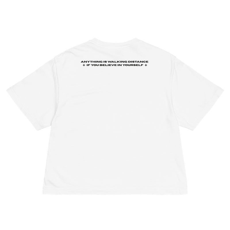Cropped tee design preview, back